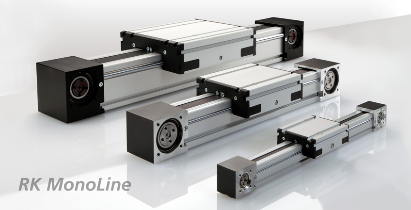 RK MonoLine roller guide in the sizes 40, 80 and 120
