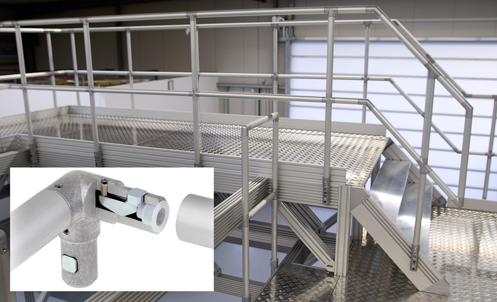 Modular Access Platforms - Railings, stairs, platforms and pedestals