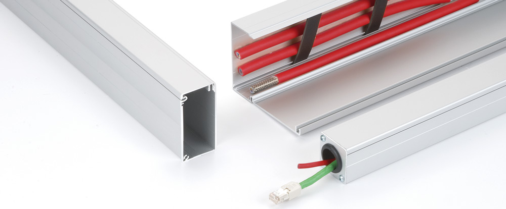 The aluminium cable channel from RK Rose+Krieger has many useful features that ensure easy handling