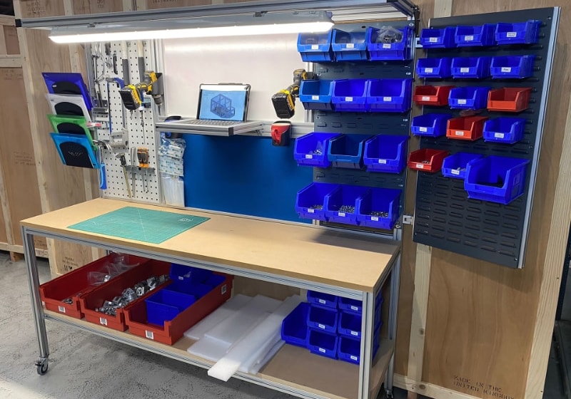 Bespoke Workbenches with trays