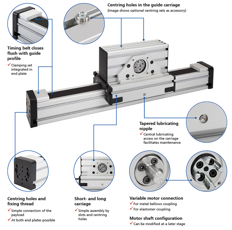 Features linear unit RK MonoLine MT