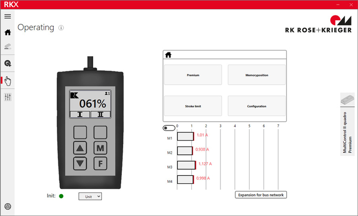 RKX can be used to check settings and move the drives